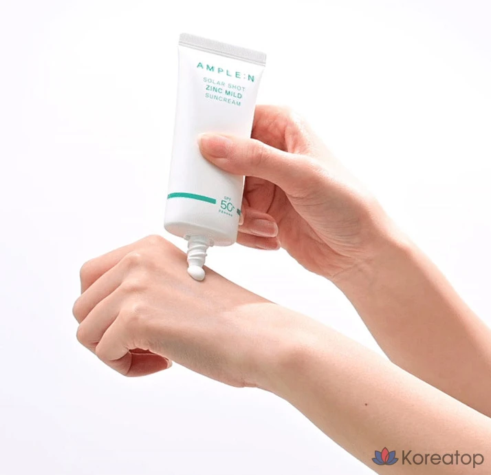 AMPLE:N Solar Shot Zinc Mild Sunscreen SPF50 PA++++, 40 мл, 1 шт.