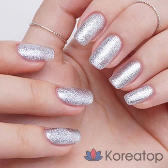 FMGT Easy Gel Color Gel Nail 19, 4GLI Silver Shower, 10 мл, 1 шт., фото 3