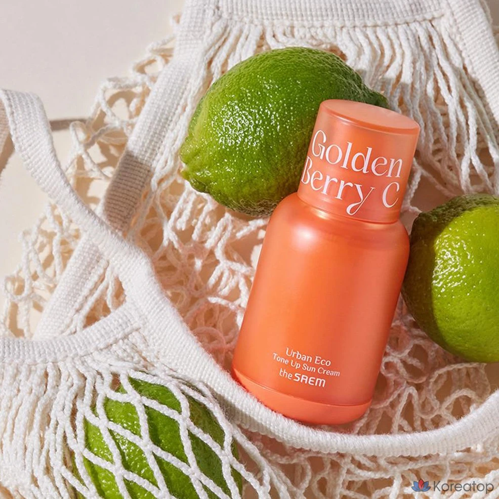 Солнцезащитный крем The Saem Urban Eco Golden Berry Sea Tone-Up Sun Cream SPF50+ PA++++, 50 мл, 1 шт.