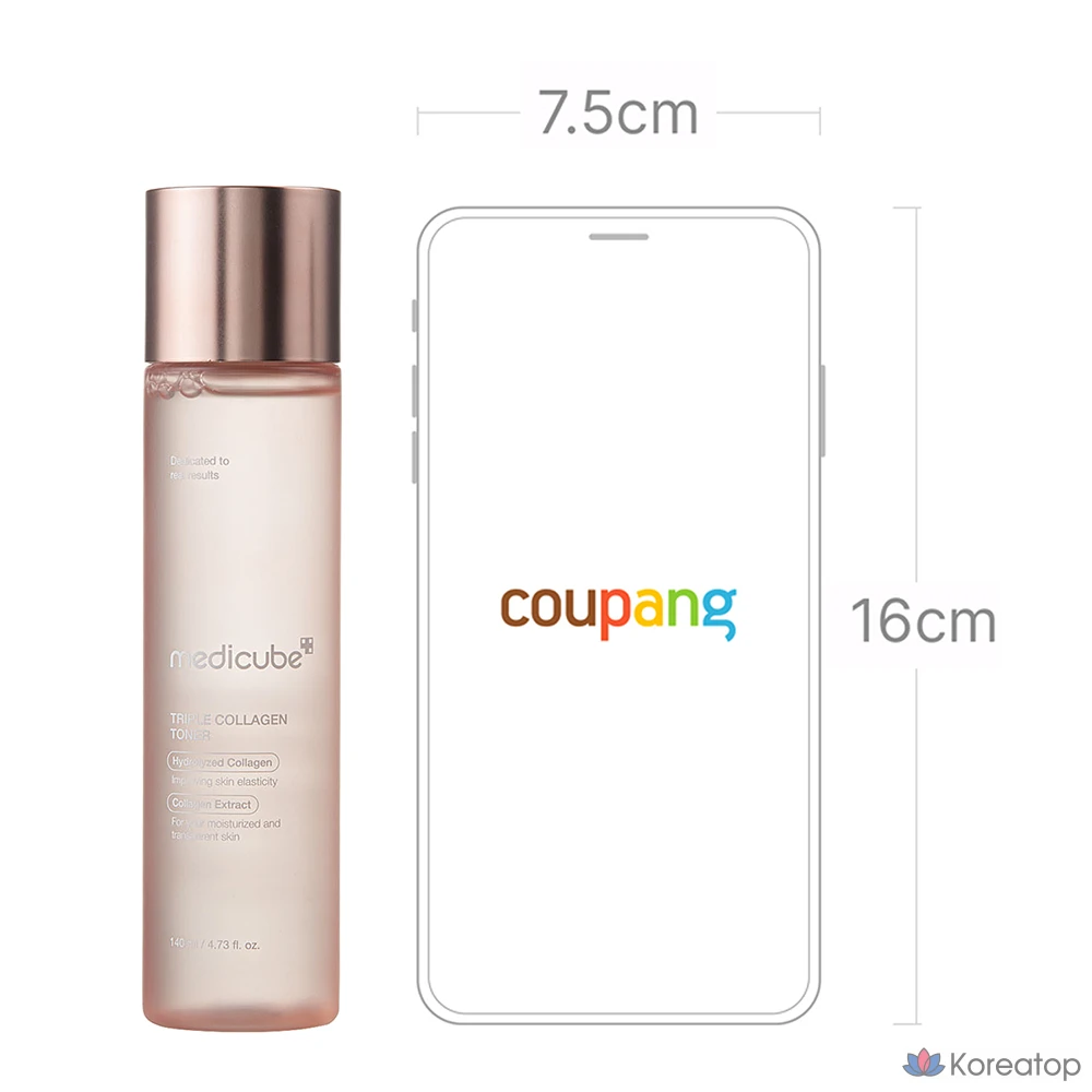 Тоник Medicube Triple Collagen Toner 4.0, 1 шт., 140 мл