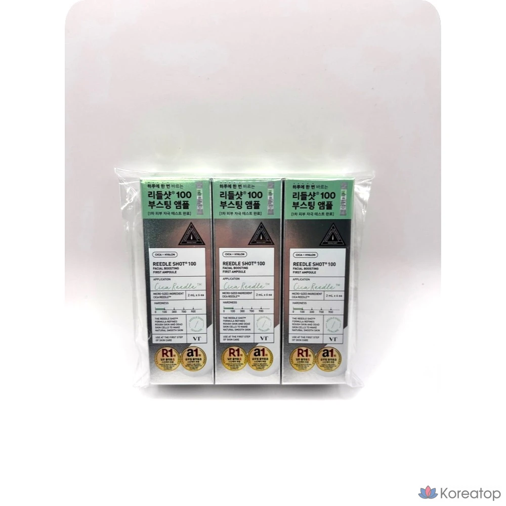 Daiso VT Riddle Shot Facial Boost First Ampoule, 100 шотов, 1 шт., 32 мл