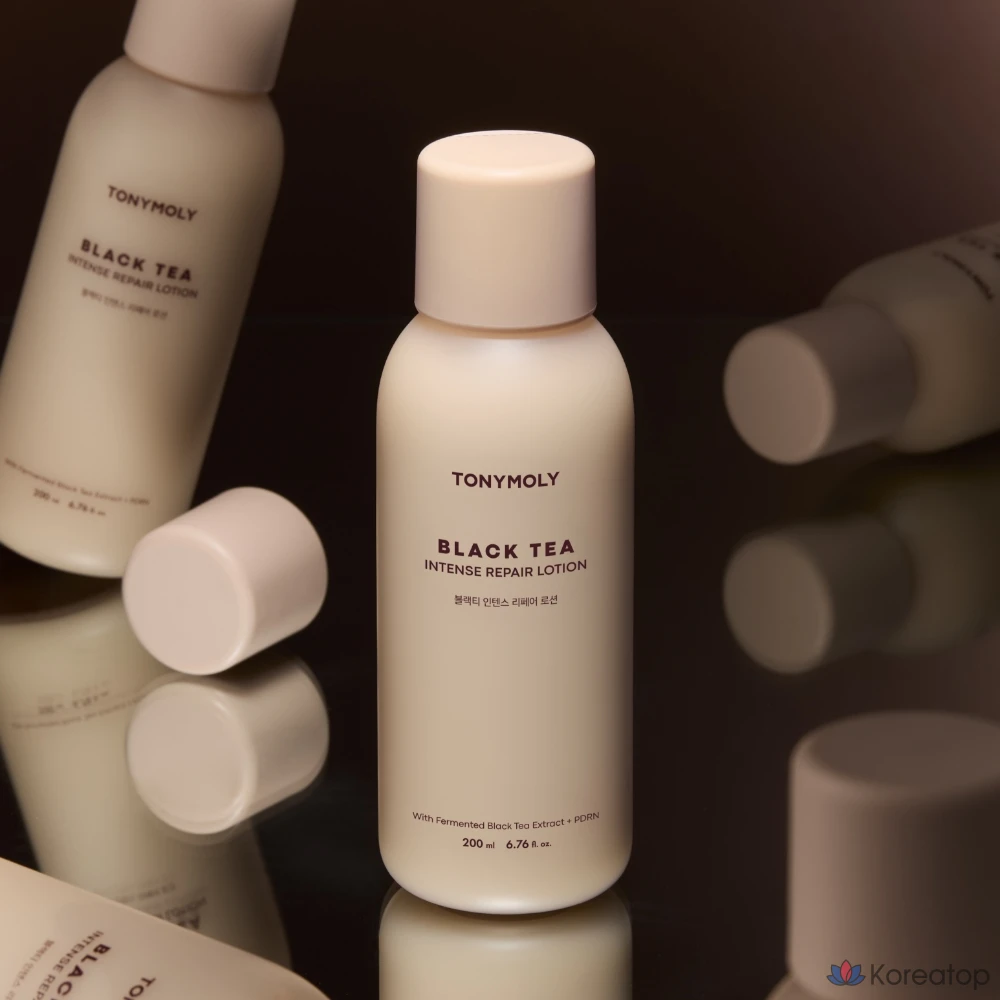 Интенсивный восстанавливающий лосьон для лица Tony Moly с черным чаем, 1 шт., 200 мл