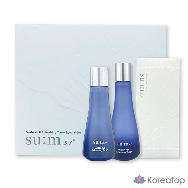 Набор из 2 тоников 37 Degrees Waterful Refreshing Toner, 170 мл + 100 мл, 1 шт., 270 мл