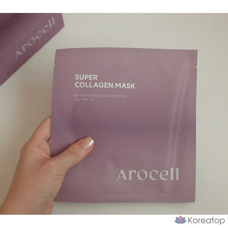 Тканевая маска для лица Arocell Super Collagen Mask, 43 г, 1 шт.