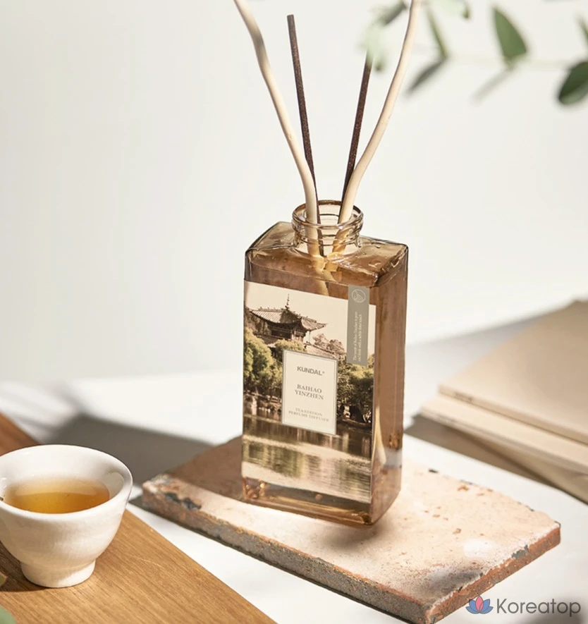 Ароматический диффузор Kundal «Белый тигр, серебряная игла», 140 мл, 1 шт.