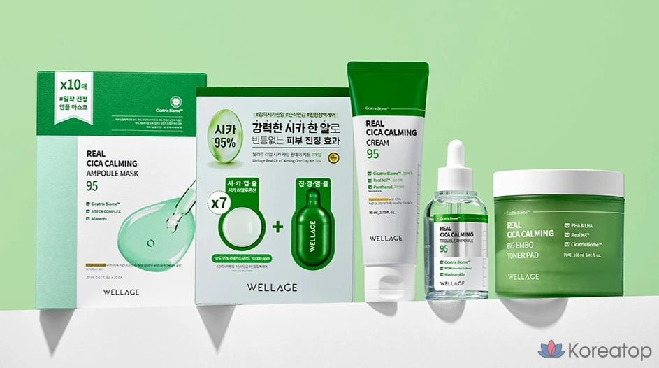 Wellage Real Cica Calming 95 Trouble Ampoule, 50 мл, 1 шт.