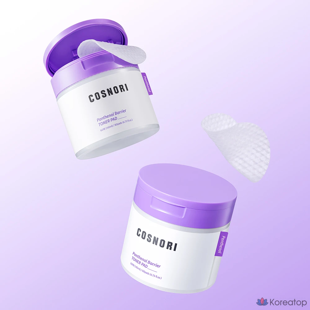 Тоник-подушечки Cosnori Panthenol Barrier Toner Pad, 140 мл, 60 листов, 1 шт.