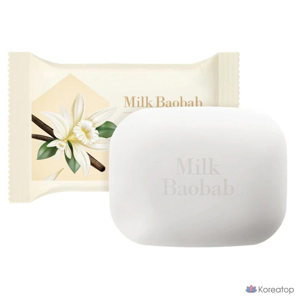 Оригинальное мыло Milk Baobab с мягким ароматом для стирки, 100 г, 1 упаковка.