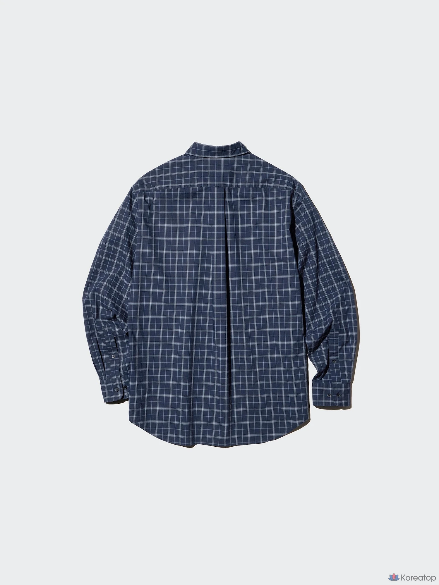 Рубашка Uniqlo Broadcloth Shirt (Button-Down Collar) Check E