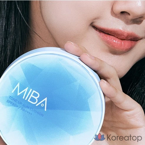 Тон-ап эссенция с кальцием и каламином Miba Ion Calcium Calamine Royal Sun Cushion SPF50+ PA++++