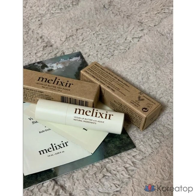 Бальзам для губ Melixir Vegan Lip Butter, оттенок #16 Winestain, 3.9 г, 2 шт.
