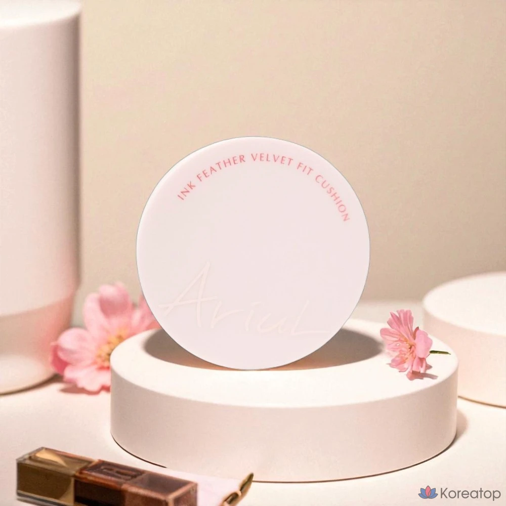 ++ [Популярный продукт] [Подлинный] ++ Устройство подачи чернил Arial Бархатная подушка для подгонки (оригинал + заправка) Отбеливающая, разглаживающая морщины, защита от ультрафиолета, Гладкая обложка, безопасная подушка, ваниль, 1 шт, фото 3