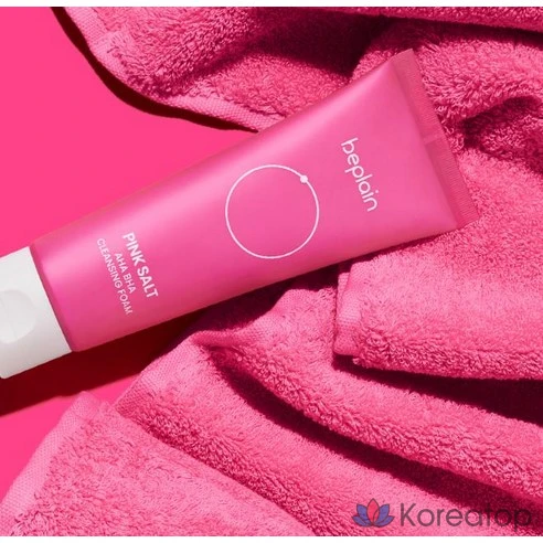 Очищающая пенка BePlain Pink Salt AHA BHA