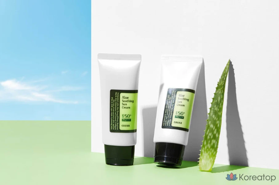 COSRX Успокаивающий солнцезащитный крем с алоэ SPF50+ PA+++, 50 мл, 1 шт.