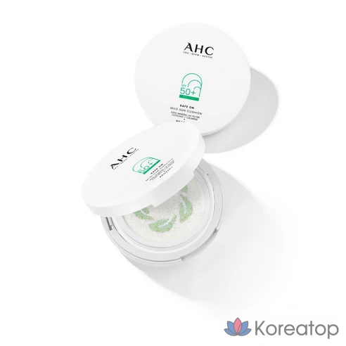 Солнцезащитный крем-кушон успокаивающий AHC SPF50+ PA++++, 25 г