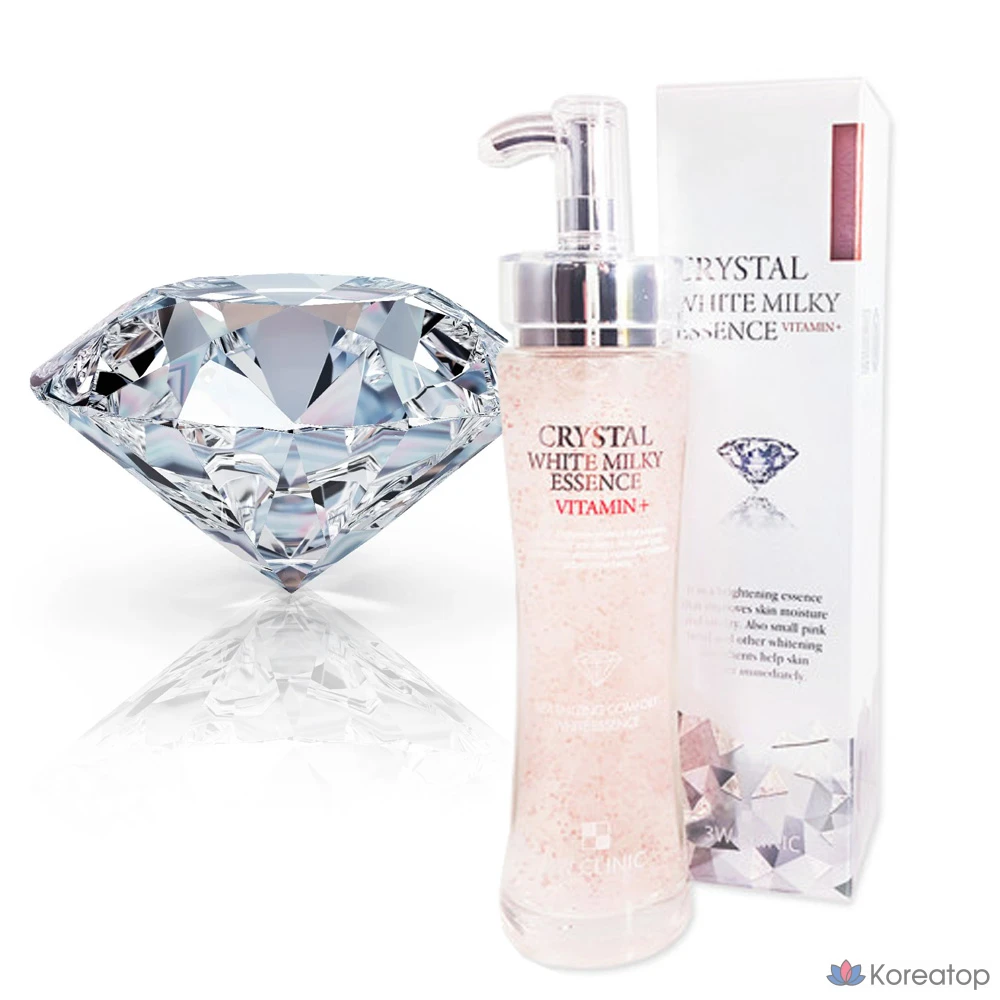 3W Clinic Crystal White Milky Essence, 150 мл, 1 шт.