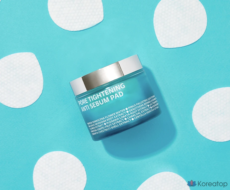 Подушечки для сужения пор Isoi против избыточного выделения кожного сала, 60 шт., 60 листов, 1 упаковка.