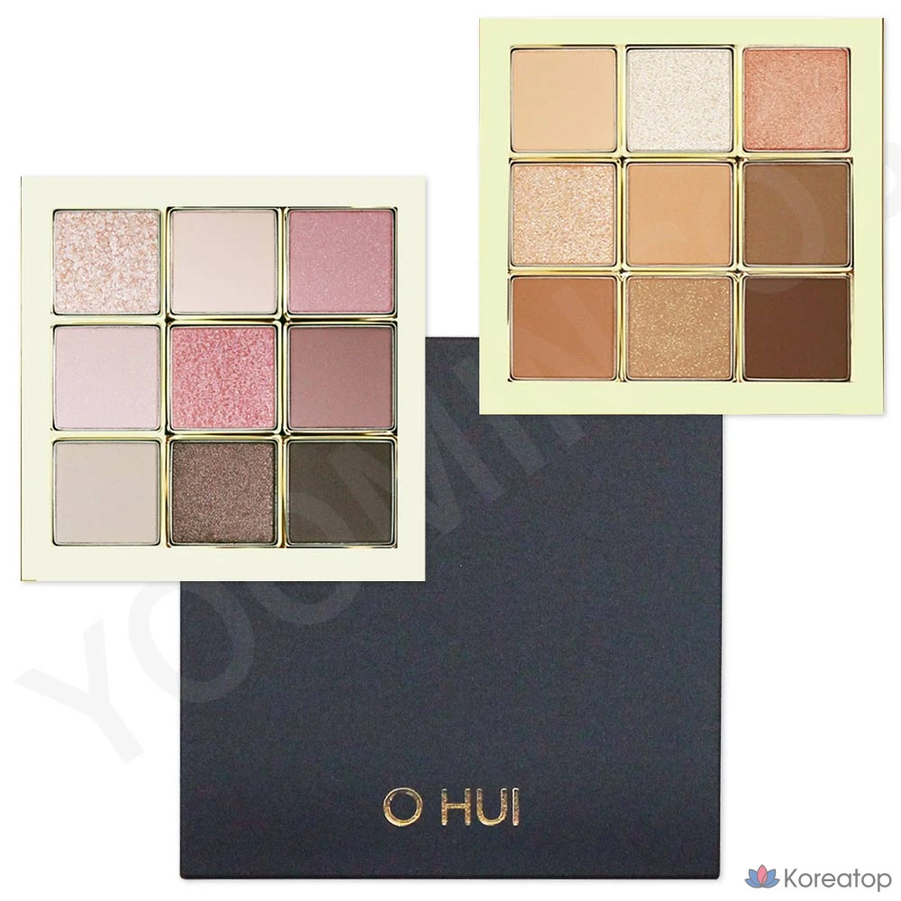 Палетка теней для век Ohui Real Color, 9 цветов, 5,4 г, 2 оттенка Mood Pink, 1 шт.