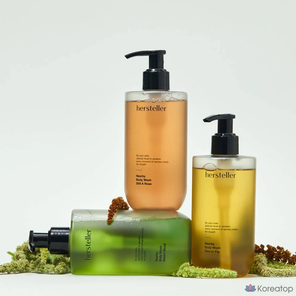 Гель для душа Hersteller Nearby Body Wash, оттенок 01 Dive in Fig, 300 мл, 1 шт.