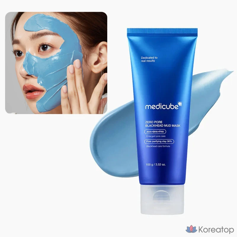 Грязевая маска Medicube Zero Pore от черных точек, 100 г, 1 упаковка, 4 упаковки