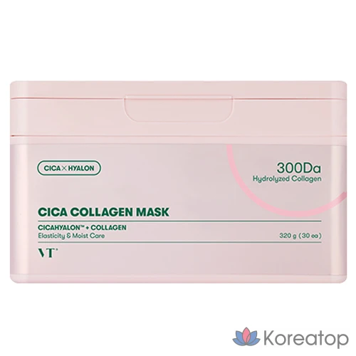 VT Cosmetics Cica Collagen Mask, 30 штук, 1 упаковка