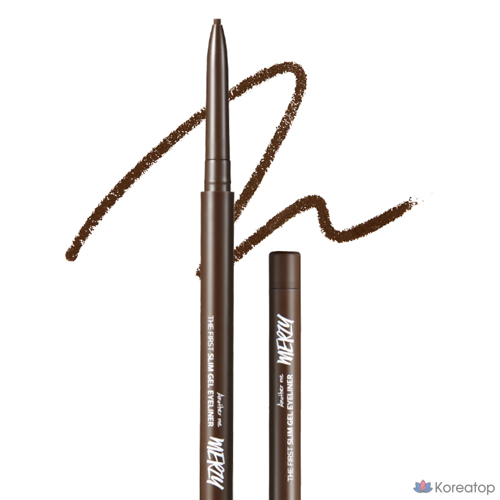 Гелевая подводка для глаз MERZY the First Slim Gel Eyeliner 0.05g, GS3 Bronze Opal, 1 шт., фото 2