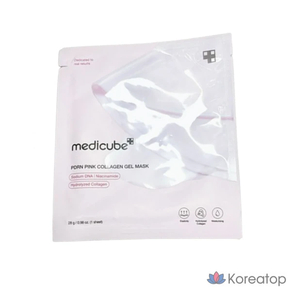 Гелевые маски Medicube PDRN с розовым коллагеном, 10 штук, 1 упаковка.