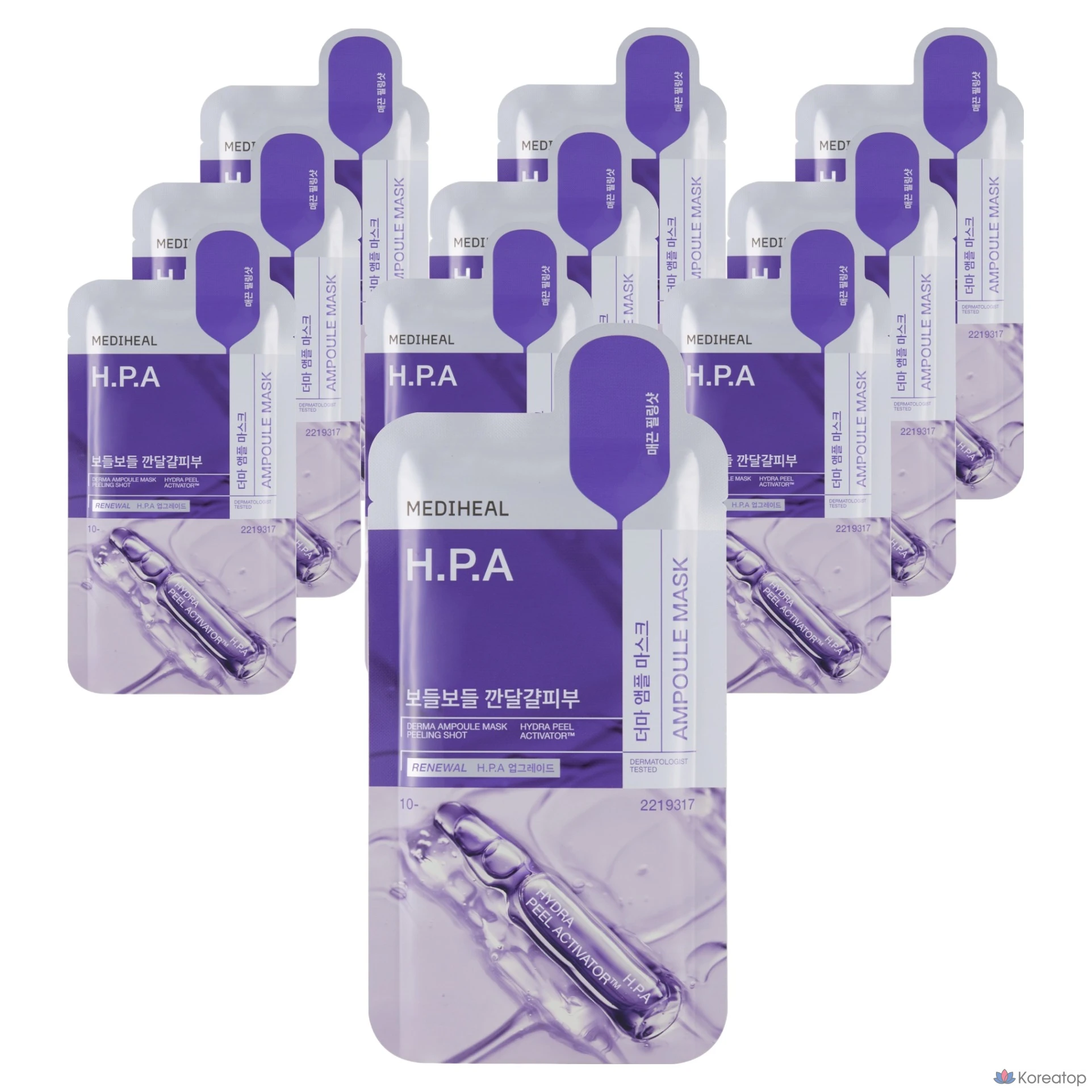 Ампульные маски Mediheal Derma HPA, 10 штук, 1 упаковка