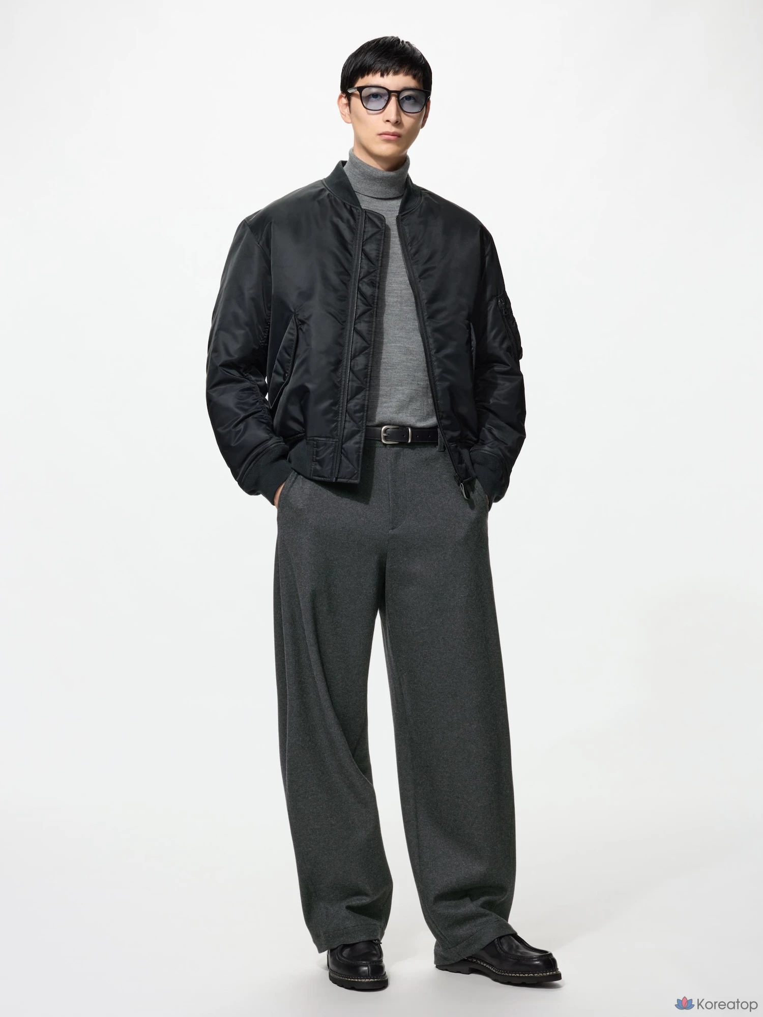 Брюки Uniqlo Brushed Jersey Barrel Leg Pants, длина 75-79 см, удлиненная модель