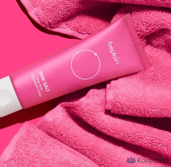 Очищающая пенка BePlain с розовой солью, AHA и BHA, 120 мл, 1 шт.