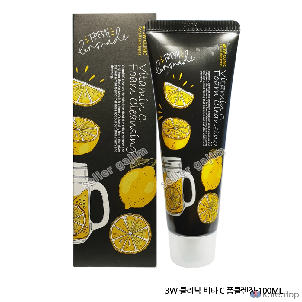 Пенка для умывания 3W Clinic Vita C, 1 шт., 100 мл