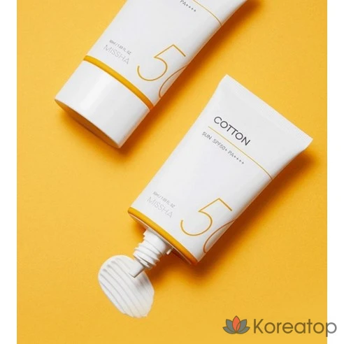 Солнцезащитный крем Missha All Around Safe Block Cotton SPF50+ PA++++