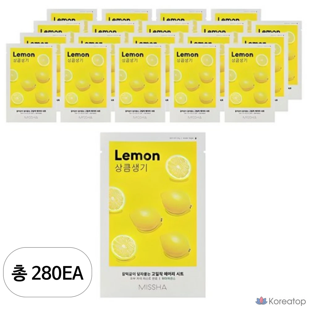 Тканевая маска для лица Missha Airy Fit Sheet Mask Lemon, 280 шт.