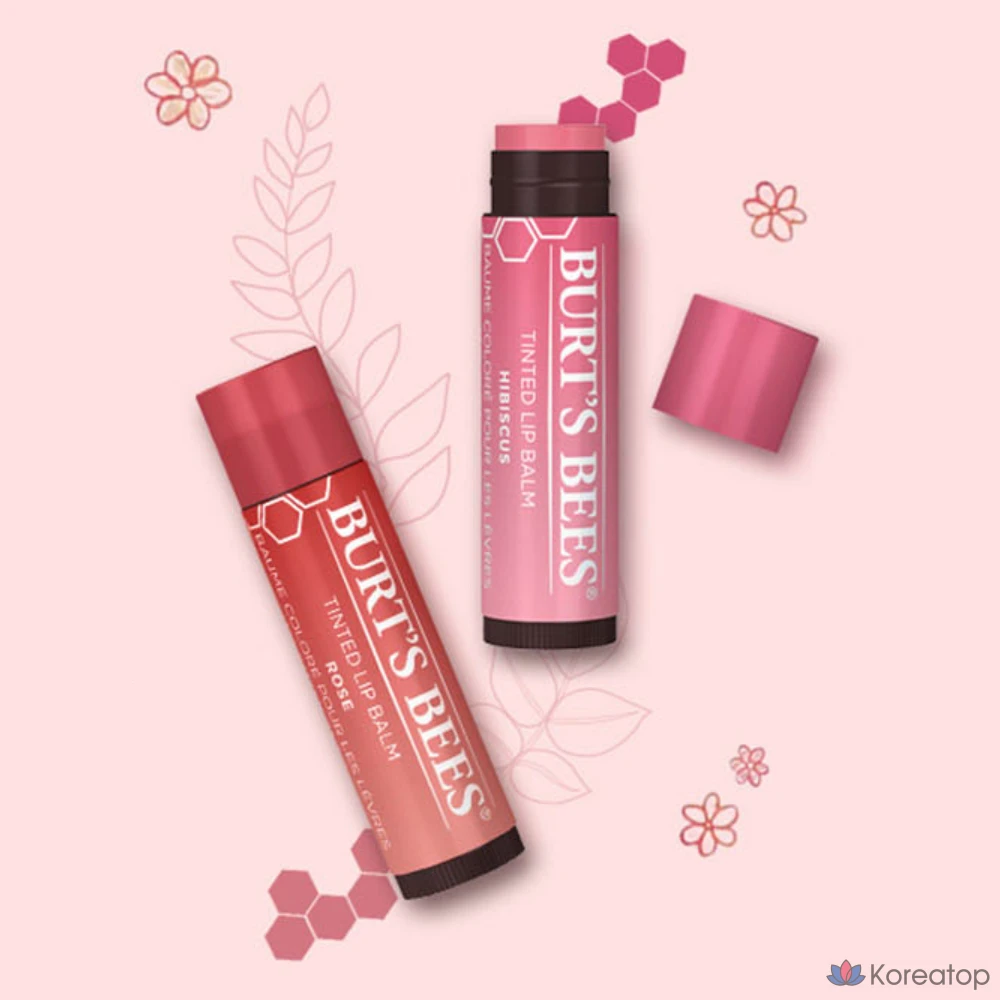 Тонированный бальзам для губ Burt's Bees, розовый, 4,25 г, 1 шт.