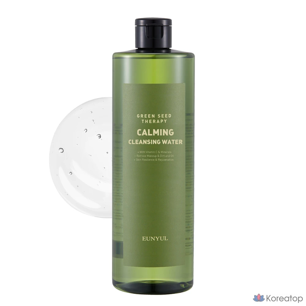 Очищающая успокаивающая вода Eunyul с зелеными семенами, 500 мл, 1 шт.