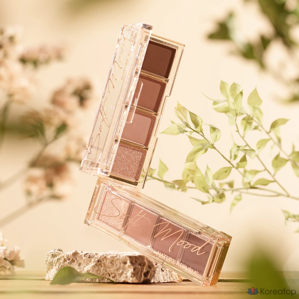 Палитра цветов Nature Republic Daily Basic, 4 оттенка, 06 Soft Brown, 1 шт.