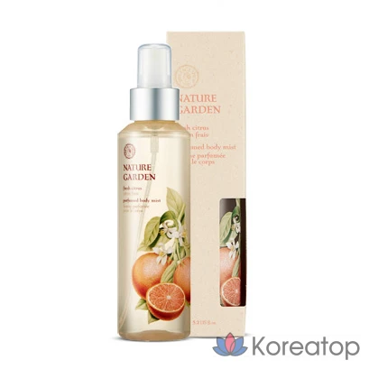 Парфюмерный спрей для тела The Face Shop Nature Garden, свежий цитрус, 1 шт., 155 мл