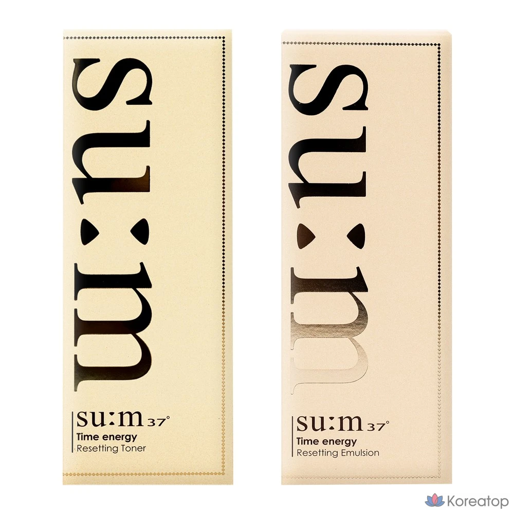 Набор 37 Degrees Time Energy Resetting из 2 предметов (тоник 170 мл + эмульсия 120 мл), 1 комплект.