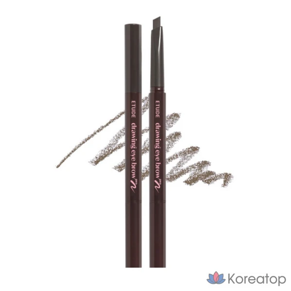 Краска для бровей Etude House Drawing Eyebrow, 0,25 г, № 2, серовато-коричневый цвет, 1 шт.
