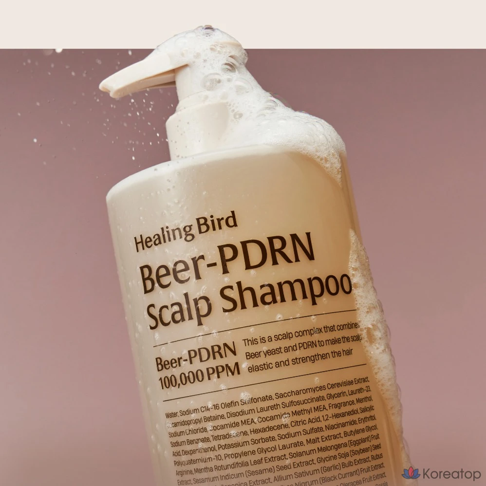 Шампунь Healing Bird Beer PDRN Anti-Hair Loss, 1 л, 1 шт.