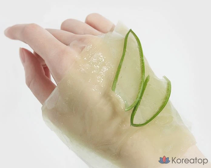 Тканевая маска для лица KIM JEONG MOON Aloe La Sens Roe Cure Realoe Phyto Green Ampoule Mask, 50 шт., фото 6