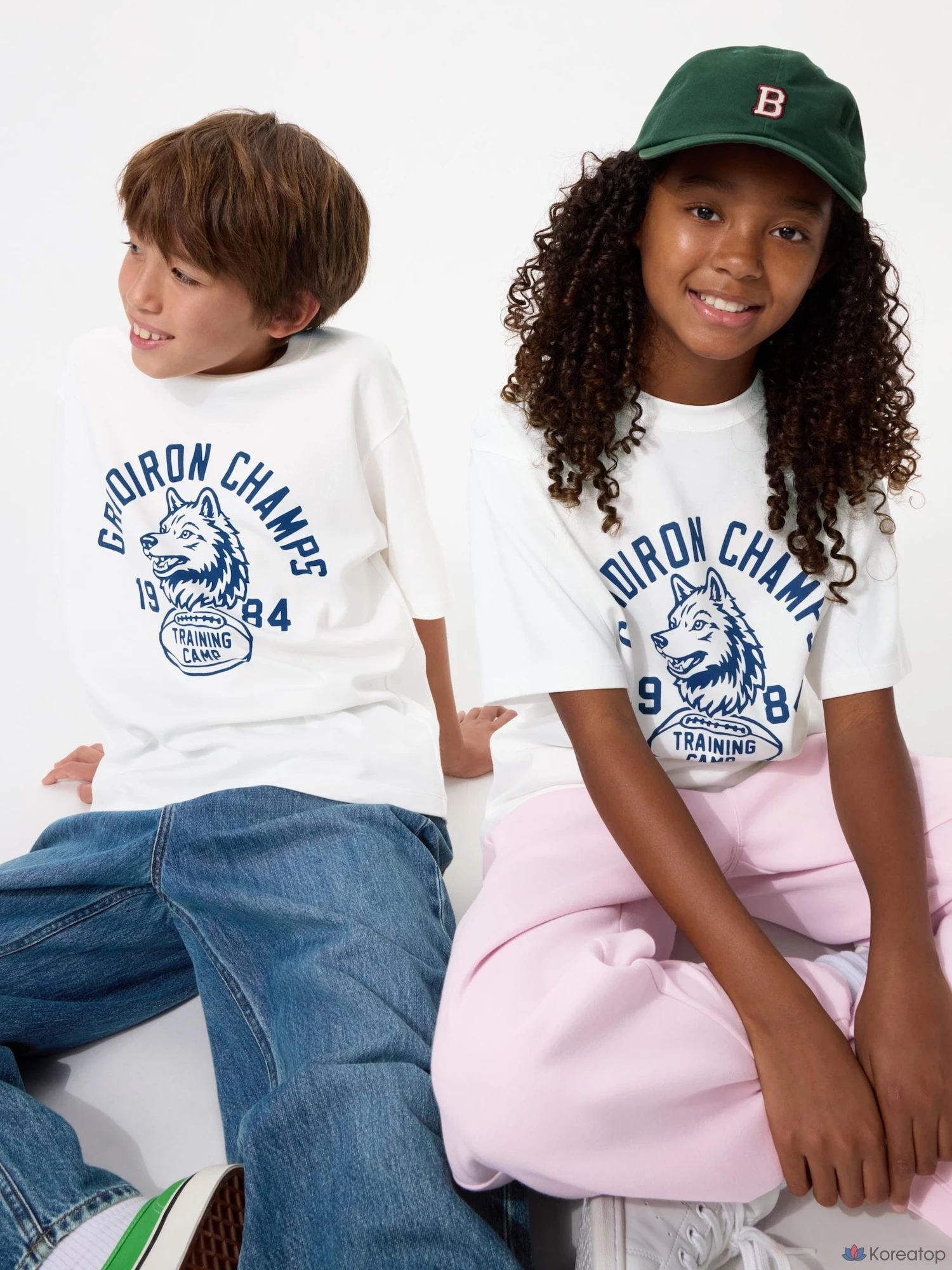 Футболка детская Uniqlo AIRism Cotton Graphic Crew Neck T