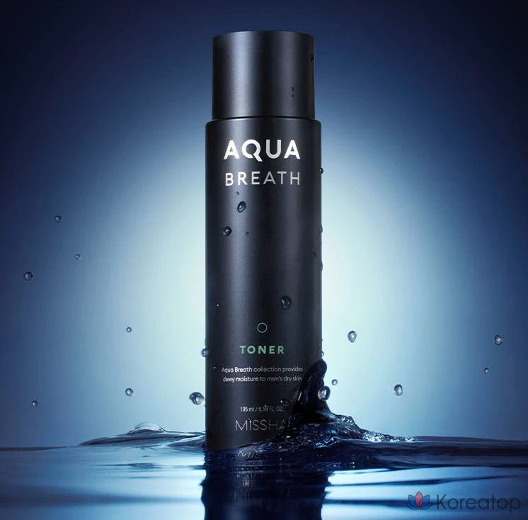 Тоник для лица Missha For Men Aqua Breath Toner, 1 шт., 195 мл