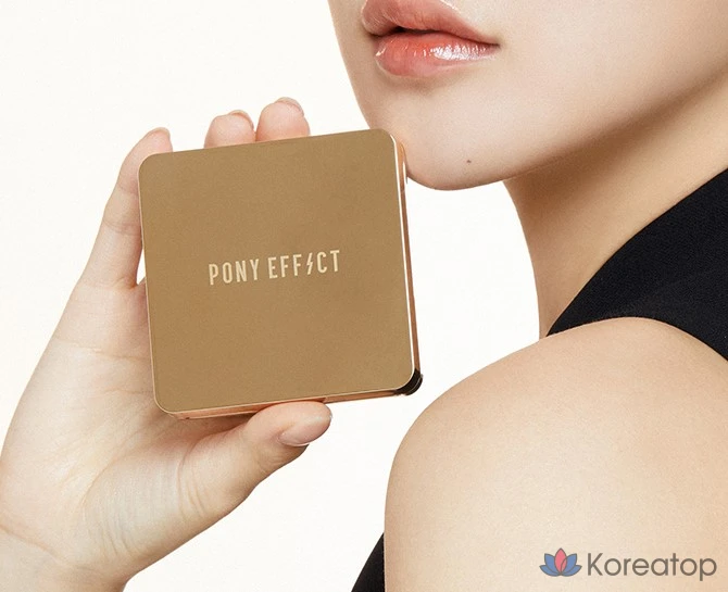 Кушон Pony Effect Coverstay Cushion Foundation EX (основа + рефил), оттенок Warm 21 Natural Ivory, 15 г + 15 г, 1 шт.
