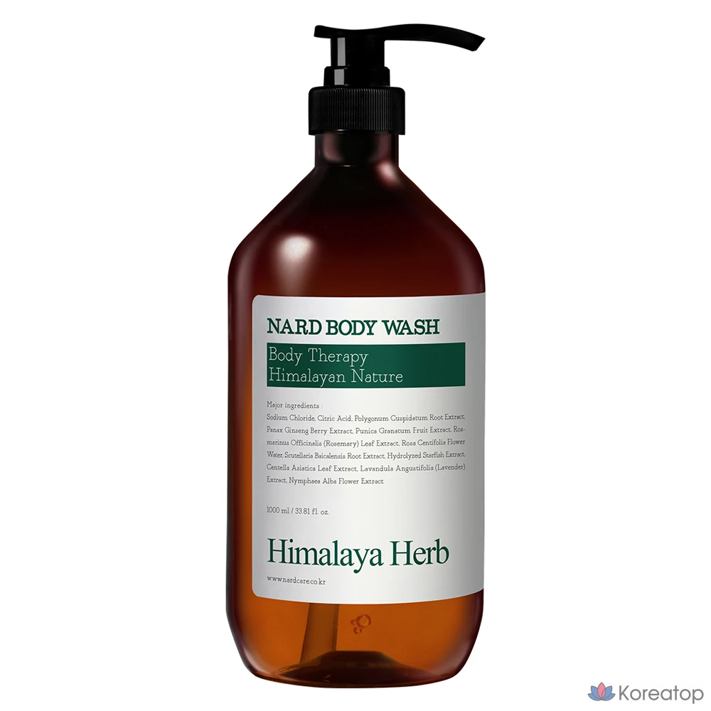 Гель для душа NARD с маслом чайного дерева и розмарина, 1 л, 1 шт.