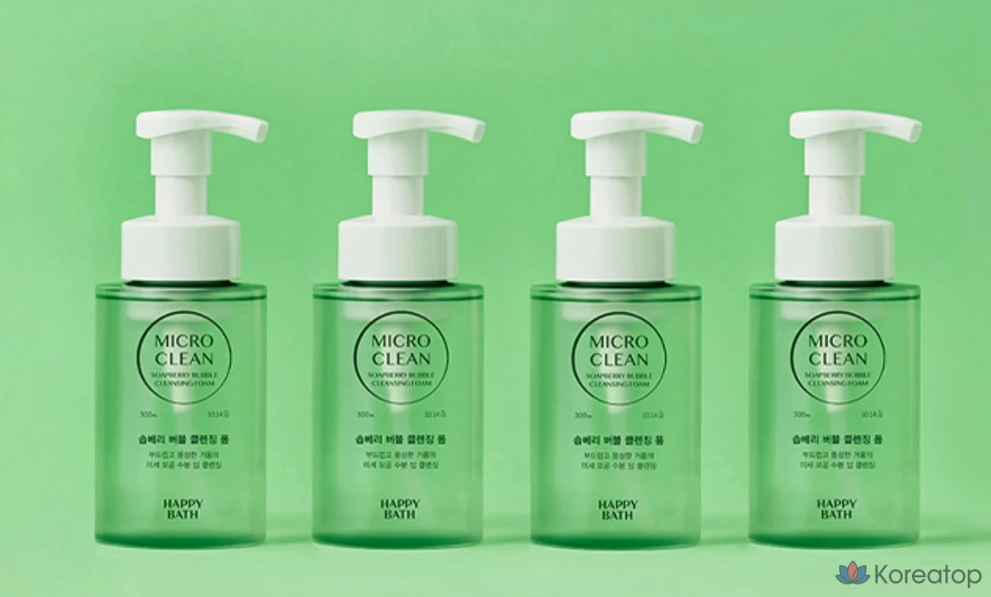 Пенка для умывания Happy Bath Micro Clean Soapberry Bubble, 1 шт., 300 мл