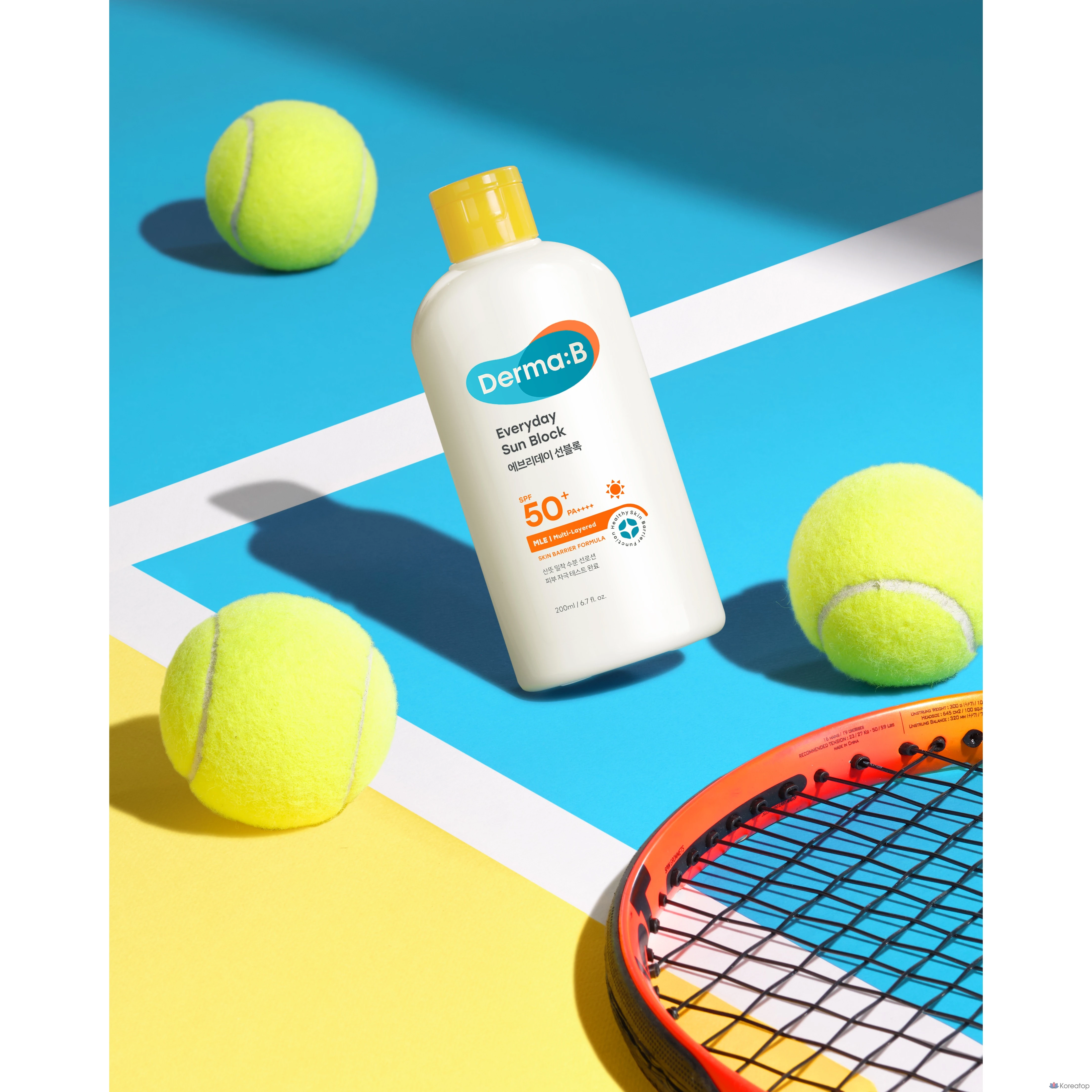 Солнцезащитный крем DERMA:B Everyday Sunblock SPF50+ PA++++, 200 мл, 1 шт.