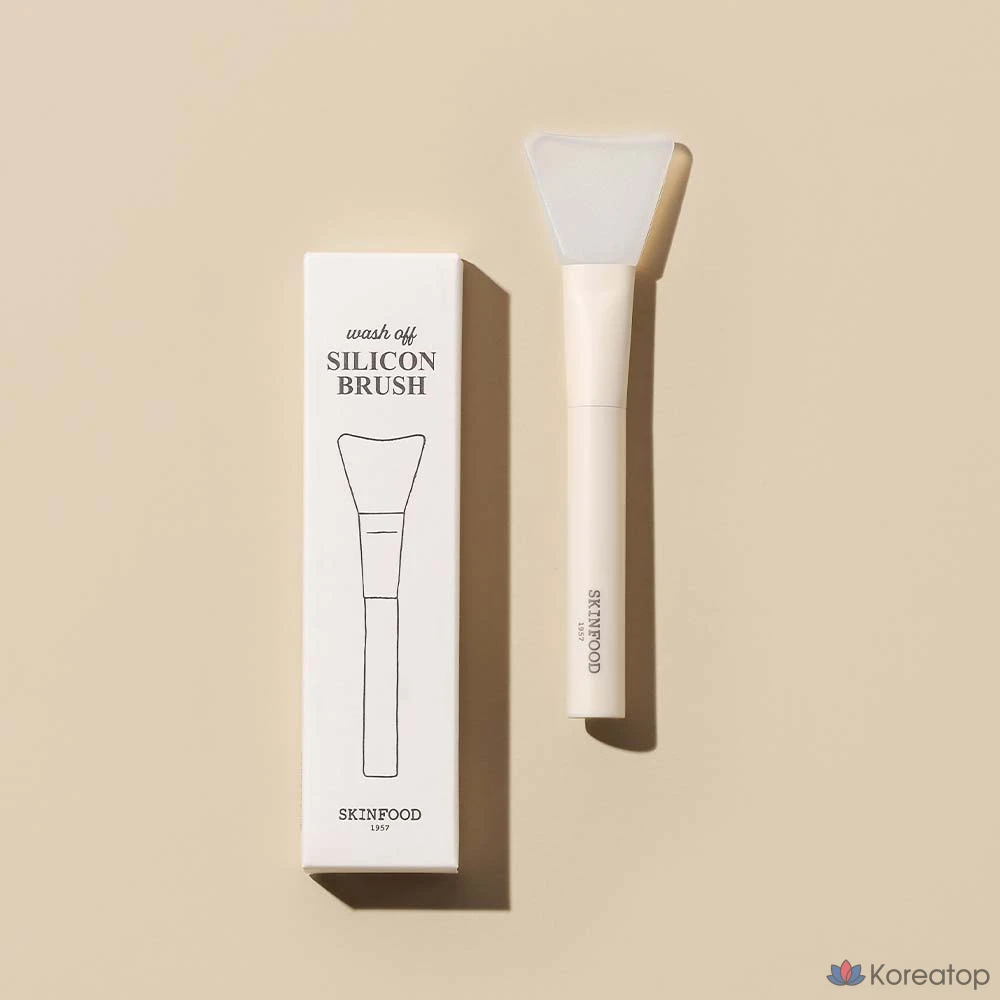 Силиконовая кисточка для смывания Skinfood, разные цвета, 1 шт.