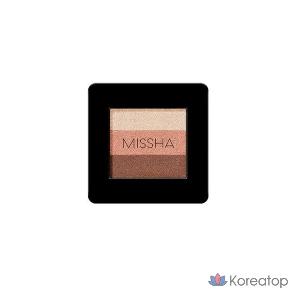 Тени для век Missha Triple Shadow 2 г, оттенок «Росистый абрикос», 1 шт.