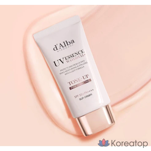 Cолнцезащитный крем для осветления тона d&#039;Alba SPF 50 + PA++ + + 50 мл x 2 порции + Гель для умывания, набор 15 мл